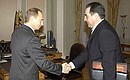 Рабочая встреча с губернатором Курганской области Олегом Богомоловым.