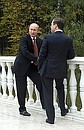 С Председателем Правительства Дмитрием Медведевым.