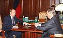 President Putin meeting with Prime Minister Mikhail Kasyanov.
