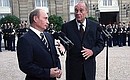 With the French President, Jacques Chirac. Press Statements.