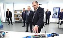 During a visit to the St Petersburg State Marine Technical University. With Rector Gleb Turichin.