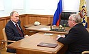 Working meeting with Acting Governor of Altai Republic Alexander Berdnikov.