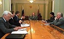 President Putin meeting with members of the High-Level Group of Russia, Belarus, Kazakhstan and Ukraine.