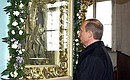 В Богоявленско-Анастасиином женском монастыре. У Феодоровской иконы Божией Матери.