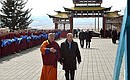 Visit to Ivolga Datsan. With Pandito Khambo-lama Damba Ayusheyev.