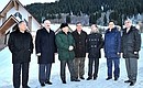 Перед началом неформальной встречи президентов России, Беларуси, Казахстана, Армении, Киргизии, Таджикистана и Туркмении.