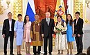 The Order of Parental Glory is awarded to Larisa and Antip Gorokhov from Republic of Sakha (Yakutia).