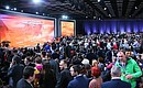 Перед началом большой пресс-конференции Владимира Путина. Фото ТАСС