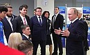 During his visit to the Russian International Olympic University, the President met with Paralympic athletes and members of Russian national teams.