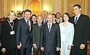 President Putin with participants in the 112th Session of the International Olympic Committee (IOC).