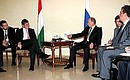 Meeting with Hungarian Prime Minister Ferenc Gyurcsany.