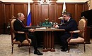 Встреча с временно исполняющим обязанности главы Луганской Народной Республики Леонидом Пасечником.