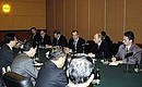 Встреча с Председателем Китайской Народной Республики Ху Цзиньтао.