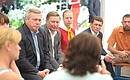 Chief of Staff of the Presidential Executive Office Sergei Ivanov met with Ukrainian citizens temporarily living at the Pioneer Children’s Health Centre.