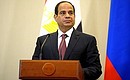 Президент Республики Египет Абдельфаттах Сиси.