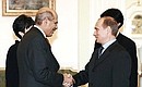 President Putin and Mohamed El Baradei, Director-General of the International Atomic Energy Agency (IAEA).