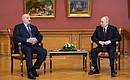С Президентом Белоруссии Александром Лукашенко. Фото: Алексей Даничев, РИА «Новости»