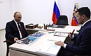With Kaliningrad Region Governor Anton Alikhanov.