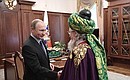 С председателем Центрального духовного управления мусульман России Талгатом Таджуддином.