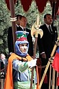 Официальная церемония встречи. С Королем Марокко Мухаммедом VI.