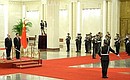 Официальная церемония встречи. С Председателем Китайской Народной Республики Ху Цзиньтао.