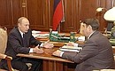 Рабочая встреча с Министром транспорта Игорем Левитиным.