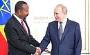 With Prime Minister of Ethiopia Abiy Ahmed ahead of Russia-Ethiopia talks. Photo: Alexei Danichev, RIA Novosti
