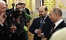 Following the presentation of Hero of Labour Medals and Russian Federation National Awards Vladimir Putin had a brief meeting with the winners.