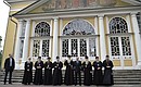 At the Rogozhskaya Zastava Spiritual Centre of the Russian Orthodox Old-Rite Church. With hierarchs of the Russian Orthodox Old-Rite Church.