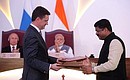 Церемония подписания российско-индийских документов. Фото: Михаил Метцель