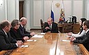Meeting with Samara Region Governor Nikolai Merkushkin and the region's residents.