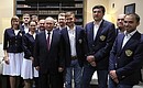 С членами сборных команд России по шахматам.