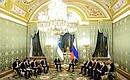 Russia-Uzbekistan talks in narrow format. Photo: Artem Geodakyan, TASS
