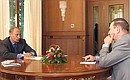 С Президентом Украины Леонидом Кучмой.
