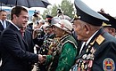 Награждение монгольских ветеранов – участников сражения на Халхин-Голе государственными наградами России.