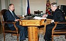 С полномочным представителем Президента в Уральском федеральном округе Петром Латышевым.