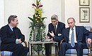 President Putin with Spiros Latsis, president of Latsis Group.