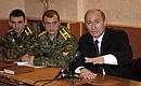 President Putin meeting with military cadets of the Ryazan Paratrooper Institute named after General of the Army Vasily Margelov.