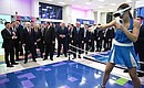 В ходе осмотра зон проведения «Игр будущего». Фото: Кристина Кормилицына, МИА «Россия сегодня»