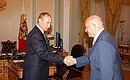 A meeting with Moscow Mayor Yuri Luzhkov.