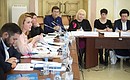 Maria Lvova-Belova chaired a meeting of the Public Council under the Commissioner for Children’s Rights. Photo by the press service of the Presidential Commissioner for Children's Rights