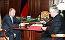 Рабочая встреча с Президентом Республики Ингушетия Муратом Зязиковым.