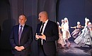 Touring the Peter the Great: Birth of the Empire multimedia exhibition in the Russia – My History historic park at VDNKh. Ivan Yesin, chair of the Russia – My History Association of Historic Parks, explains the exhibits.