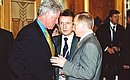 С Президентом США Биллом Клинтоном.