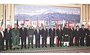 An official photo session of the heads of state and government of member countries of the Conference on Interaction and Confidence Building Measures in Asia.
