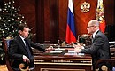 С генеральным директором Государственной корпорации по атомной энергии «Росатом» Сергеем Кириенко.