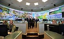 Heads of CSTO member-states visited the Russian Federation National Defence Management Centre.
