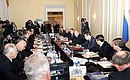 Заседание президиума Государственного совета по вопросам развития автодорожной сети России.