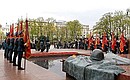 Wreath-laying ceremony at the Tomb of the Unknown Soldier