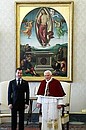 С Папой Римским Бенедиктом XVI.